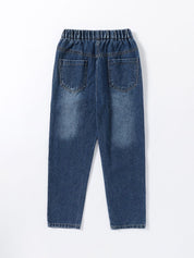 Kotty Girls Blue Mid Waist Light Fade Jeans