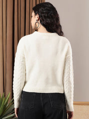 Kotty Women Long Sleeves Crop Pullover