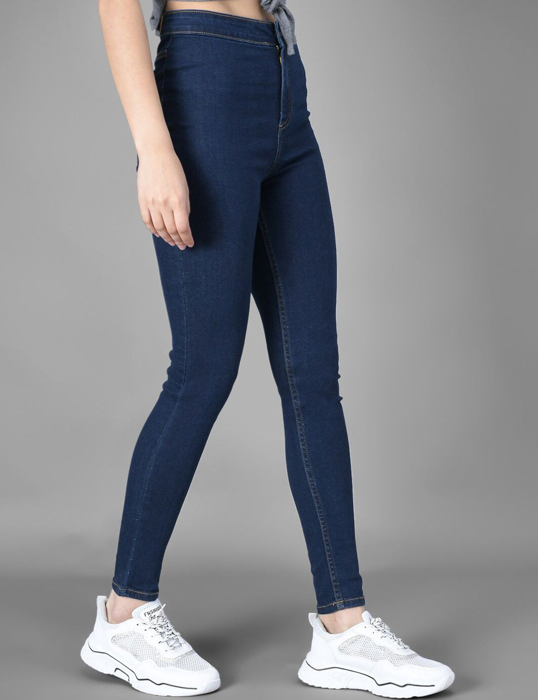 Kotty Women Blue Skinny Fit High-Rise Clean Look Jeans