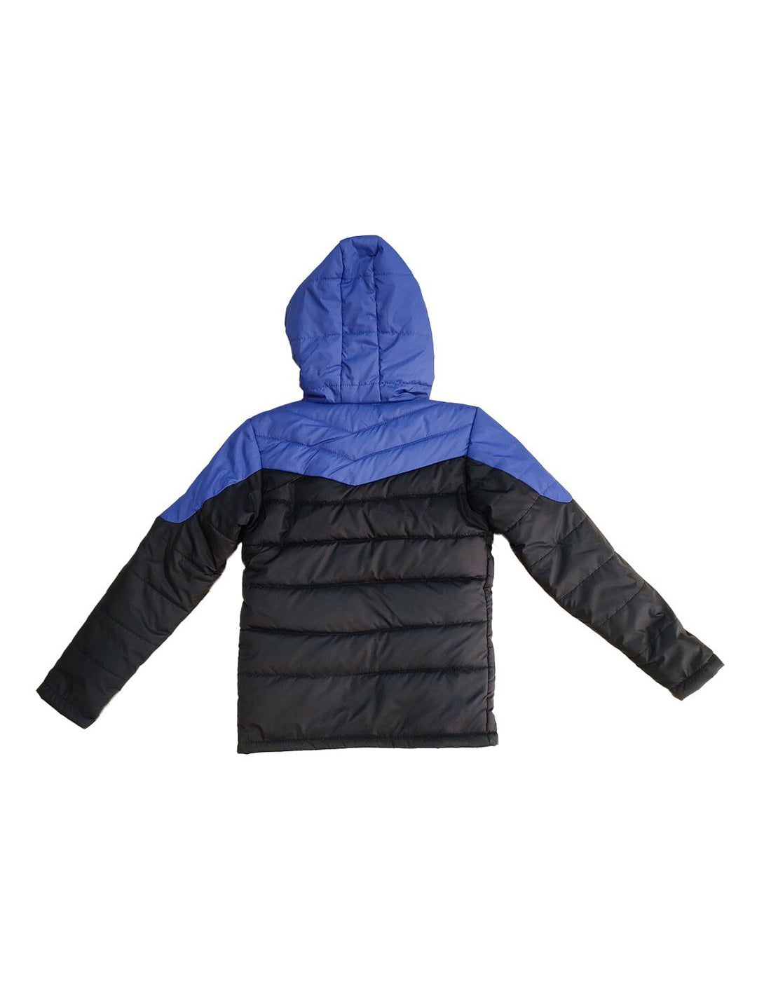 Kotty Boys Blue & Black Colourblocked Outdoor Padded Jacket