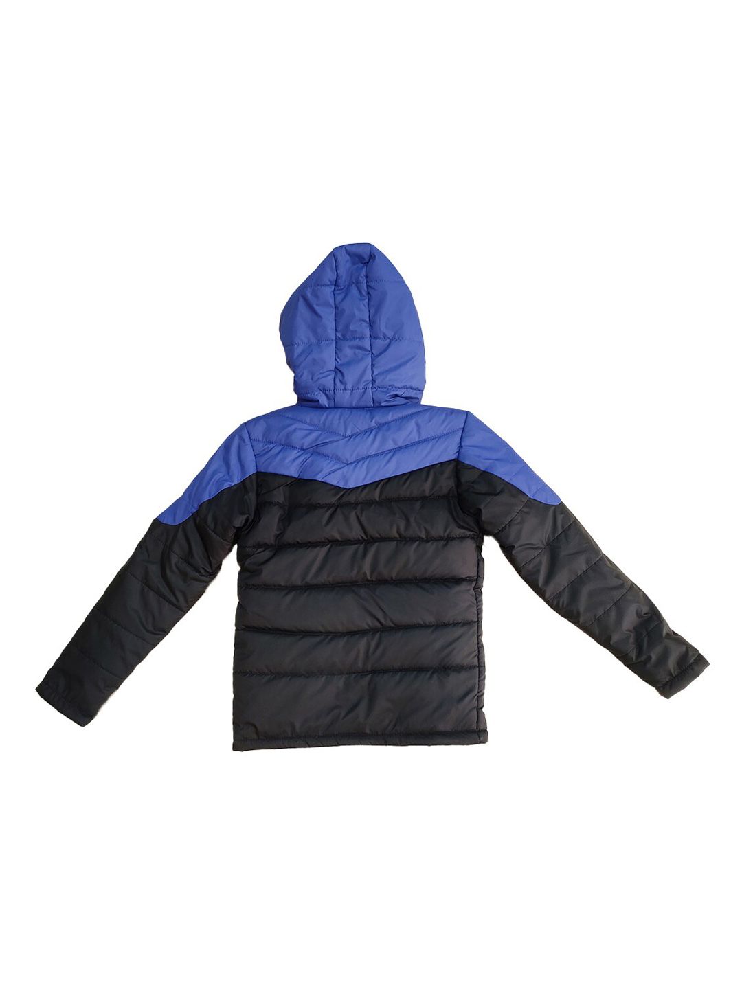 Kotty Boys Blue & Black Colourblocked Outdoor Padded Jacket