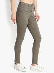 Kotty Women Taupe Skinny Fit High-Rise Clean Look Jeans