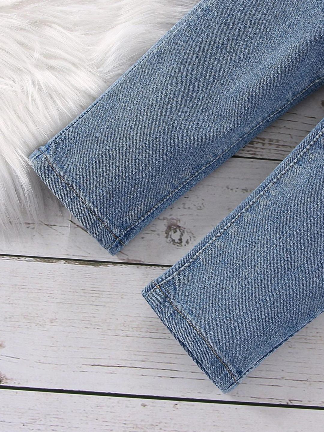 Kotty Girls Jeans Mid Rise Croppped Cotton  Jeans