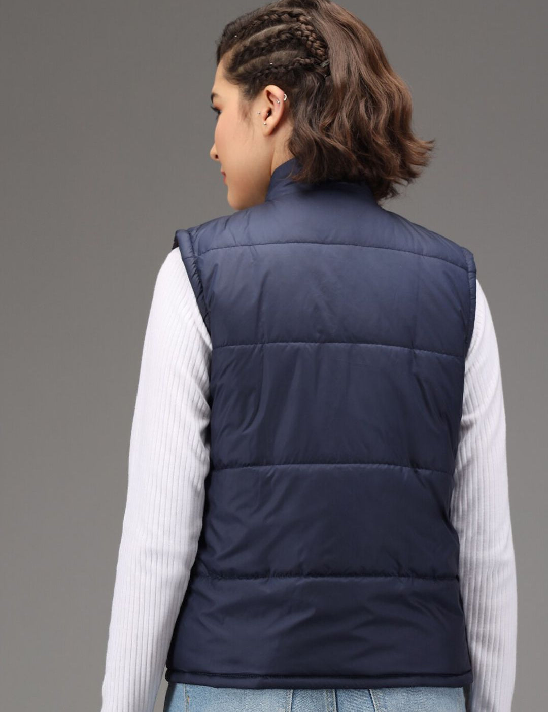 Kotty Women Blue Solid Puffer Jacket