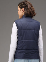 Kotty Women Blue Solid Puffer Jacket