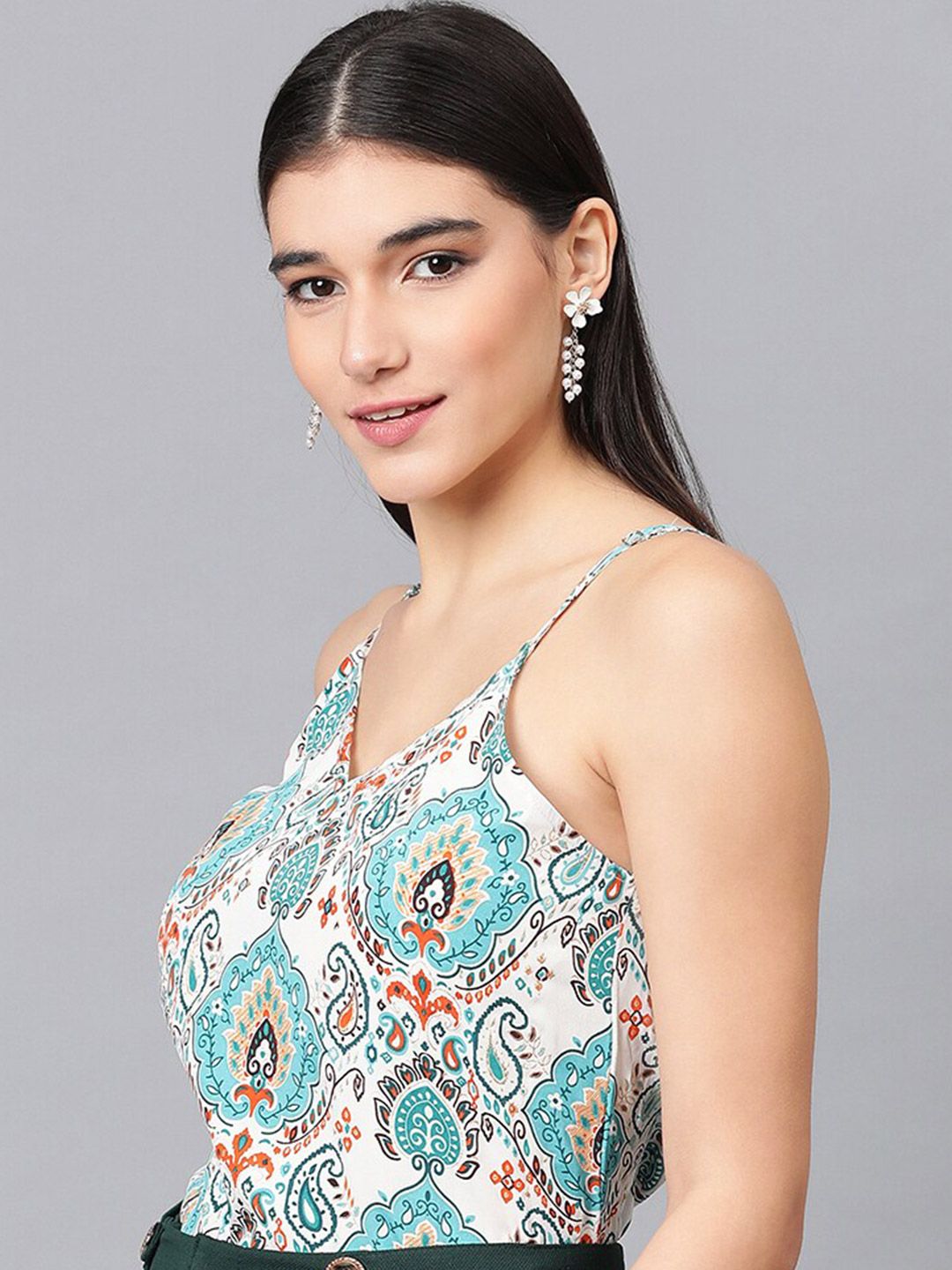 Kotty Ethnic Motifs Printed Top