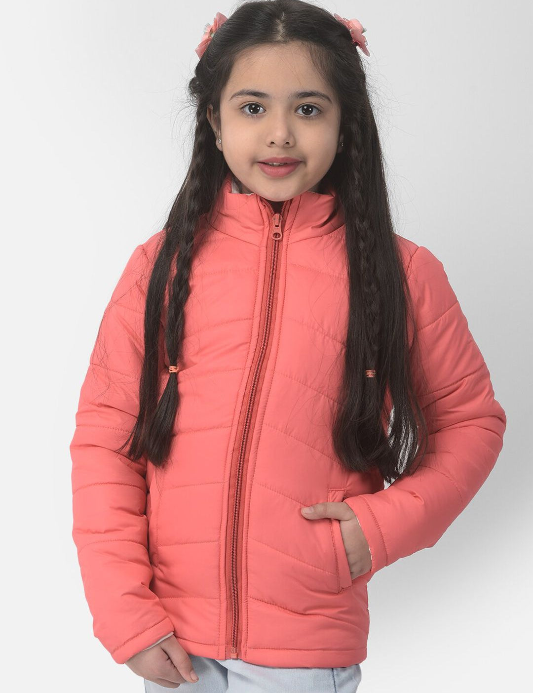 Kotty Girls Pink Outdoor Padded Jacket