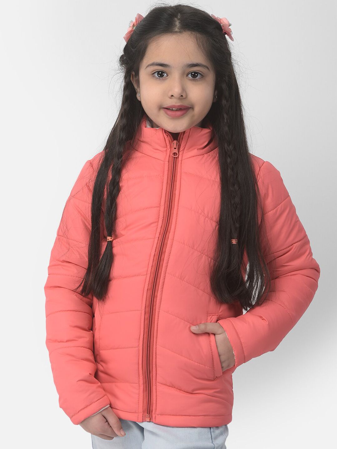 Kotty Girls Pink Outdoor Padded Jacket