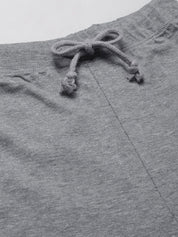 Kotty Women Grey Melange Solid Straight Fit Track Pants