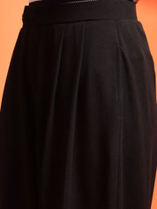 Kotty Women Relaxed Straight Fit Mid-Rise Regular Trousers