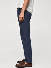 Kotty Men Slim Fit Low-Rise Clean Look Stretchable Cotton Jeans