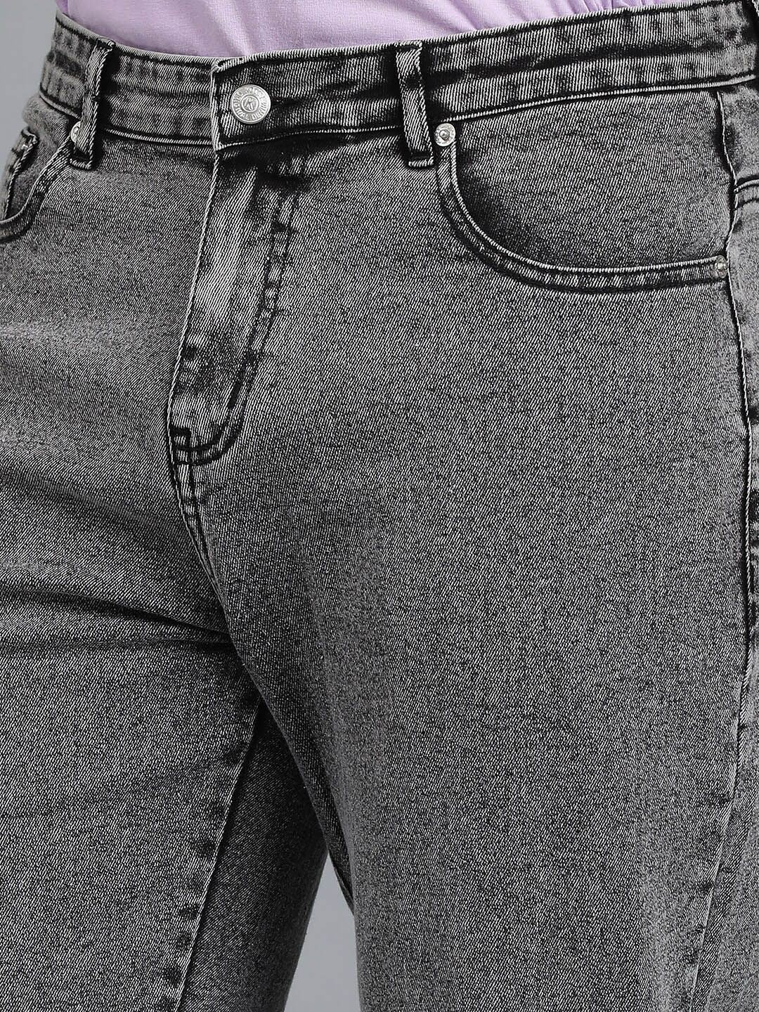 Kotty Men Jean Low-Rise Heavy Fade Clean Look Stretchable Jeans