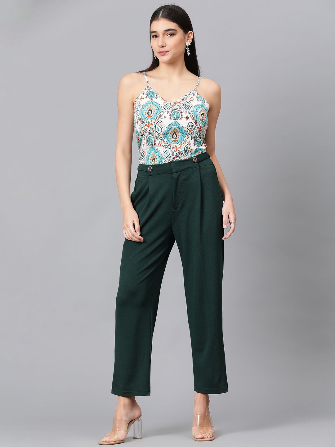 Kotty Ethnic Printed Shoulder straps Top