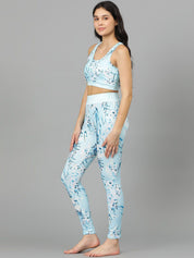 Kotty Round Neck Sleeveless Printed Night suit