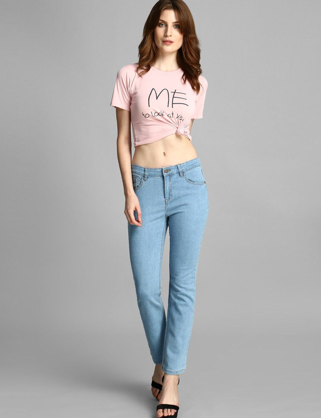 Kotty Women Blue Skinny Fit High-Rise Clean Look Jeans