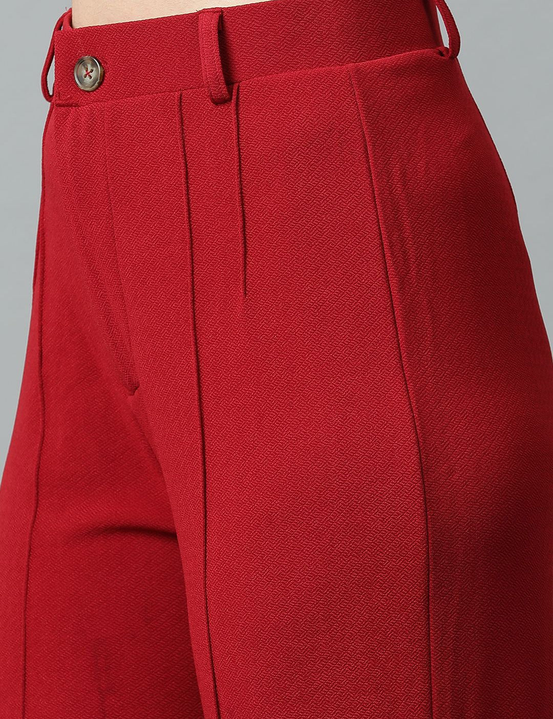 Kotty Maroon Shawl Neck Blazer & Trousers