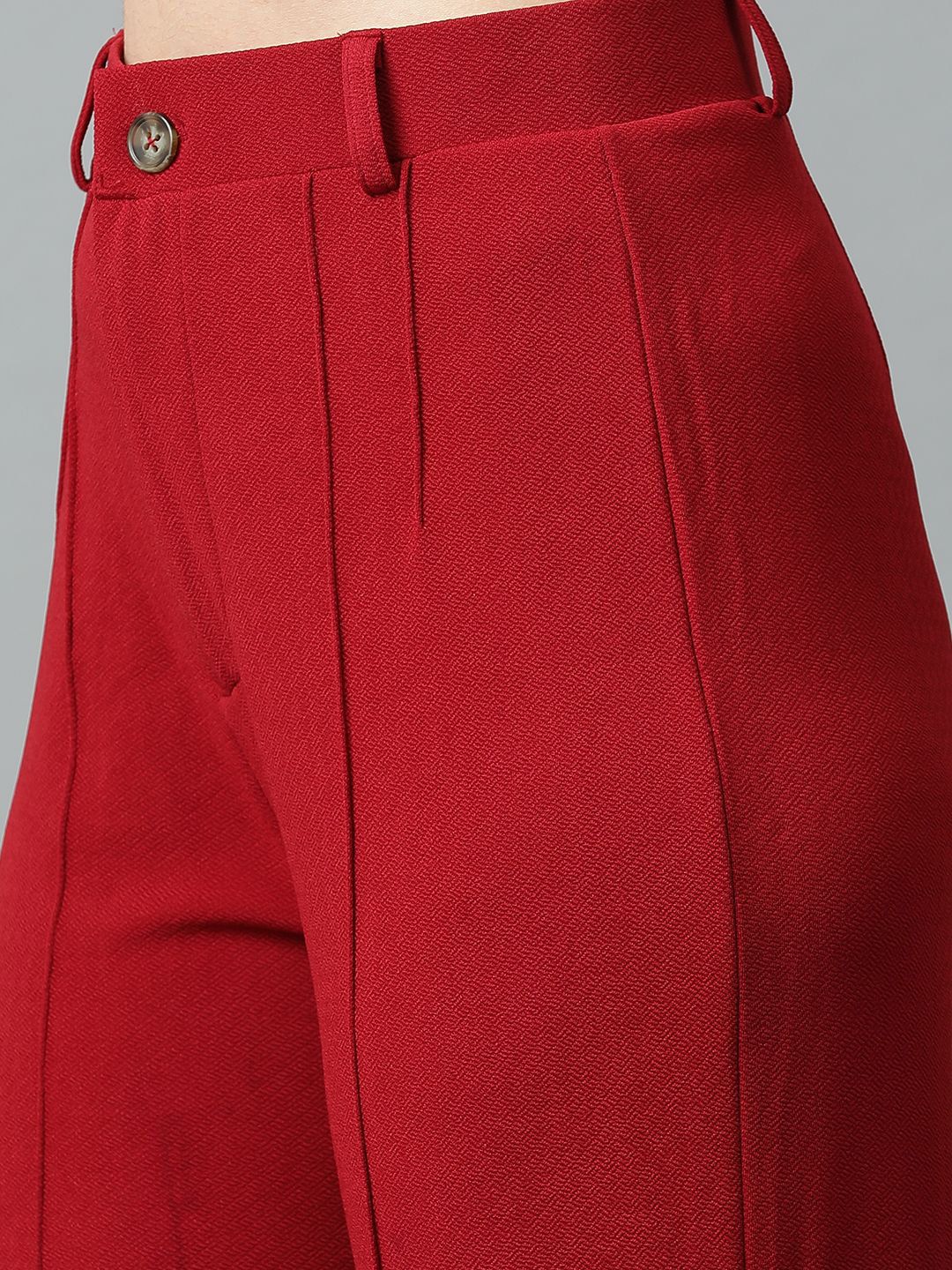 Kotty Maroon Shawl Neck Blazer & Trousers