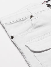 Kotty Women White Bootcut Mid-Rise Clean Look Stretchable Jeans