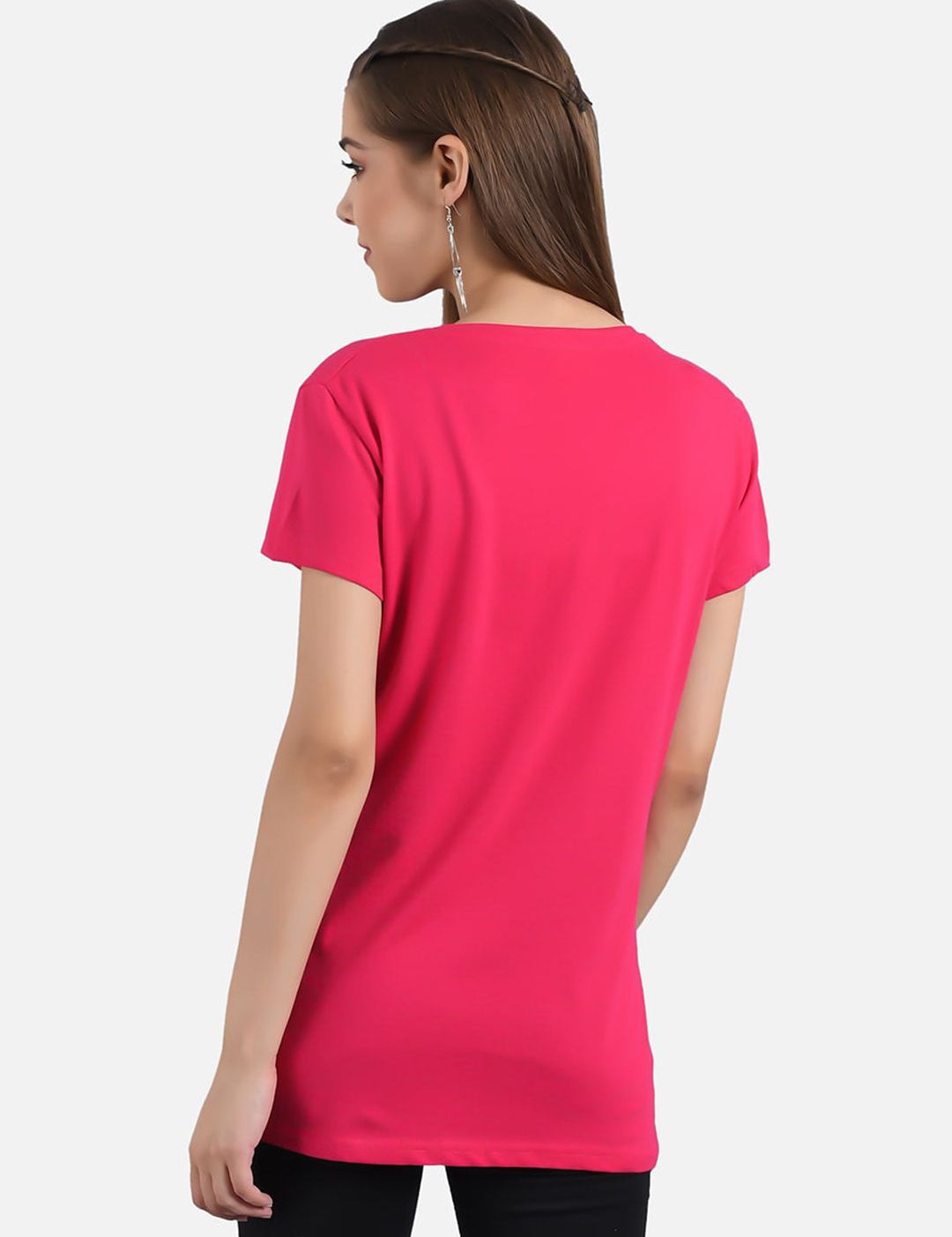 Kotty Women Set Of 2 Printed Round Neck T-shirt