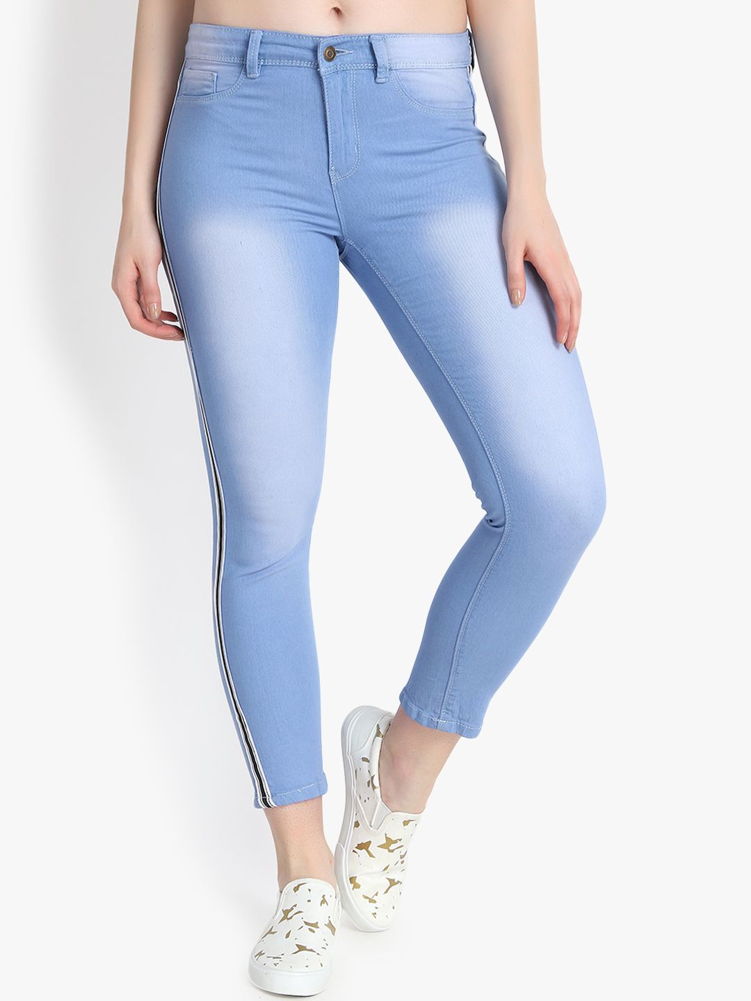 Kotty Women Blue Skinny Fit High-Rise Clean Look Jeans