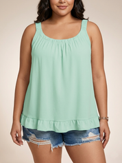 Plus Size Stylish Mint Women’s Tank Tops