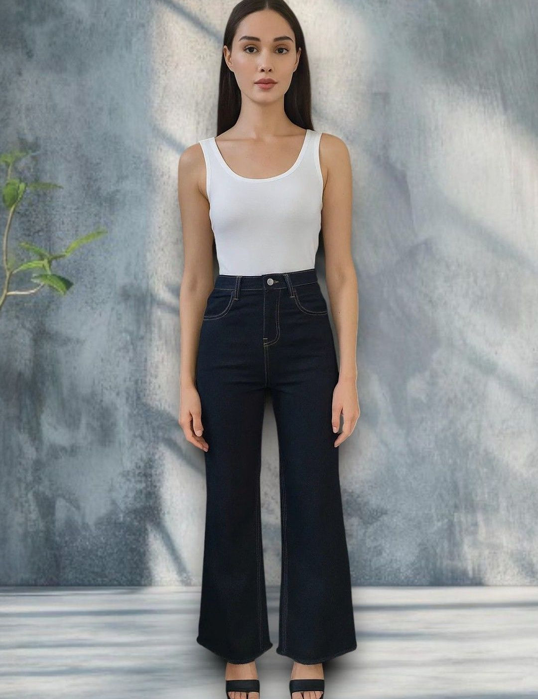 Kotty Women Regular Fit High-Rise Stretchable Boot-Cut Jeans