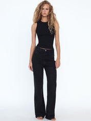 Kotty Women Jean Wide Leg High-Rise Stretchable Jeans