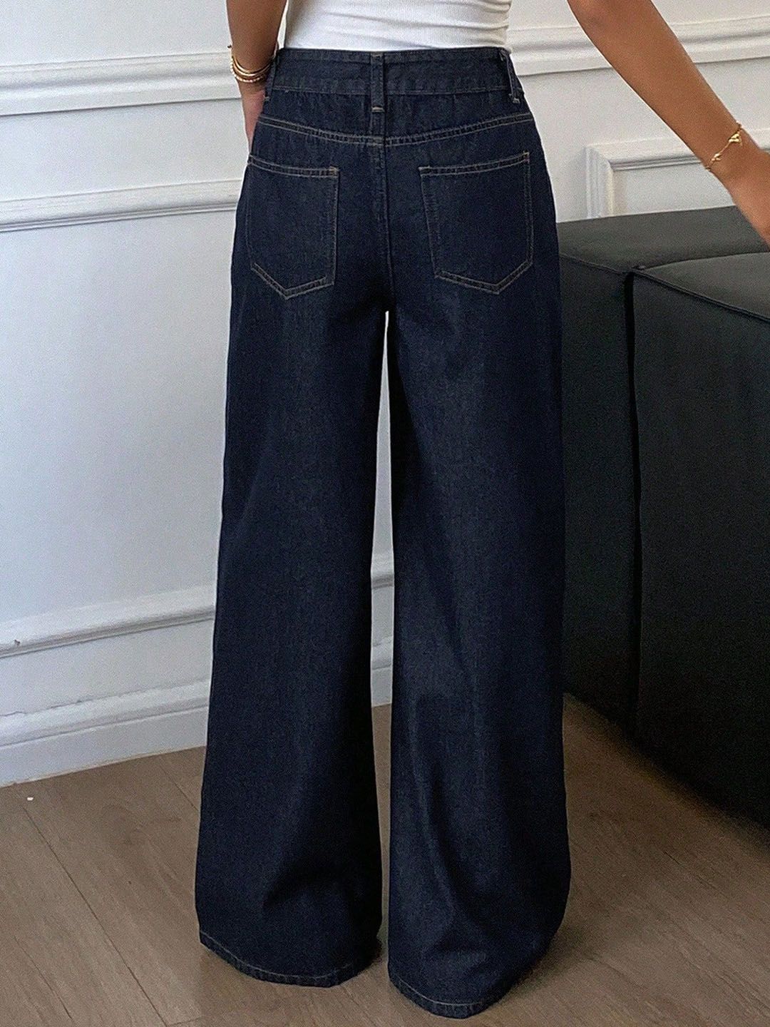 Kotty Women Wide Leg High-Rise Stretchable Jeans