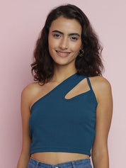 Kotty Women Solid One Shoulder Top