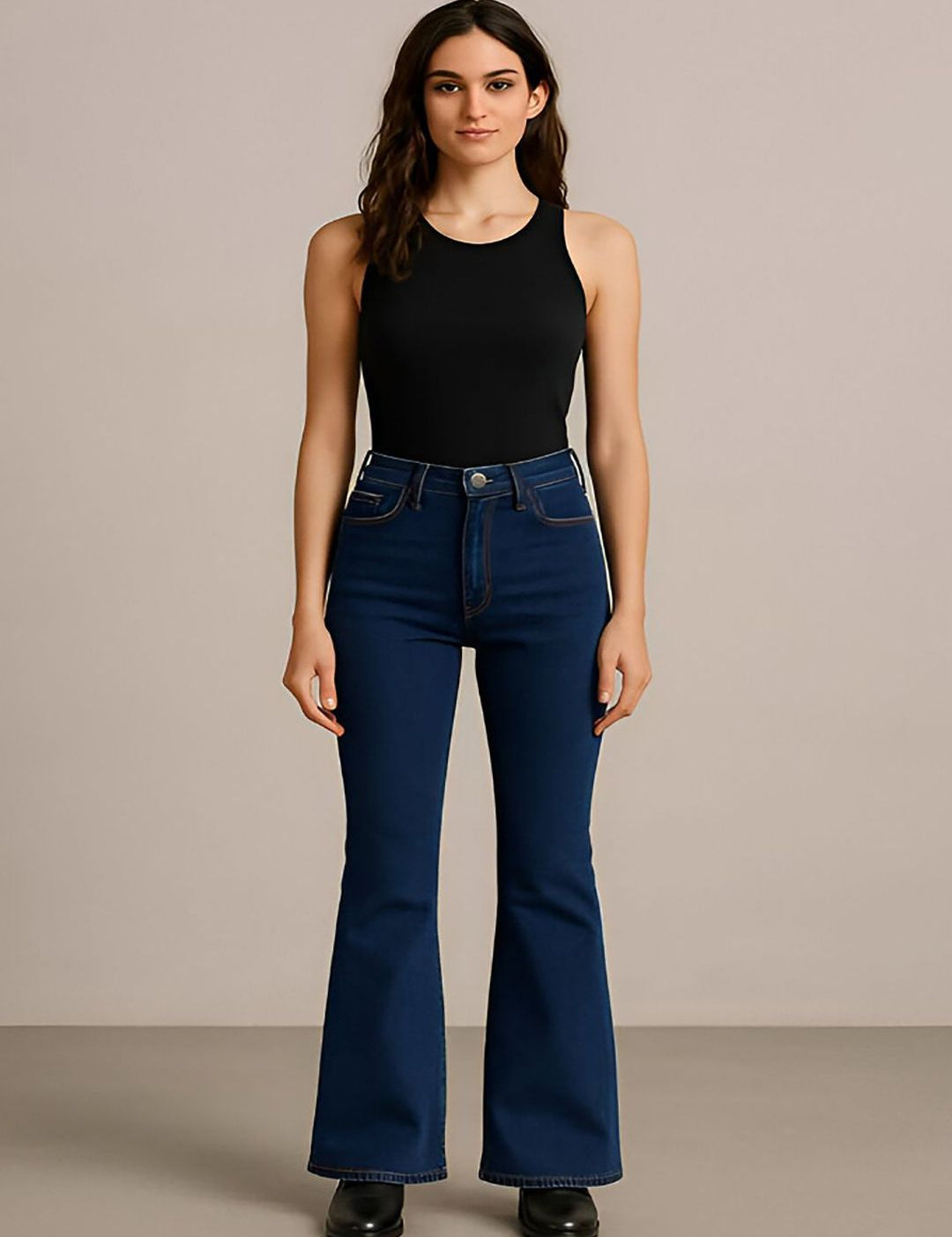 Kotty Women Bootcut High-Rise Stretchable Jeans