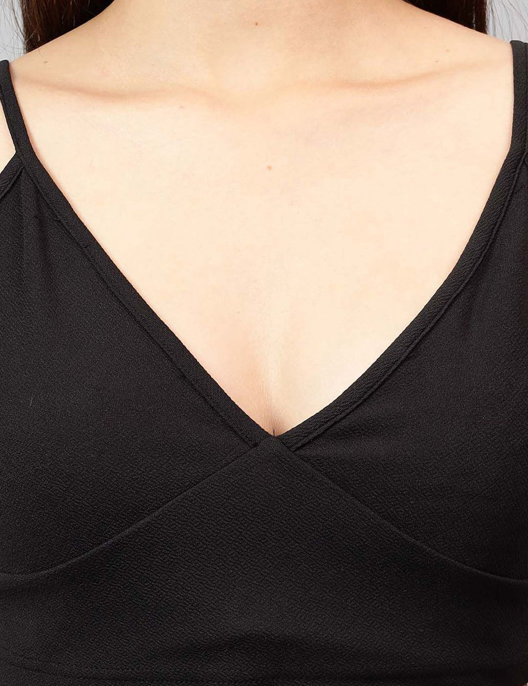 Kotty Women Solid V-Neck Top