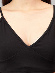 Kotty Women Solid V-Neck Top