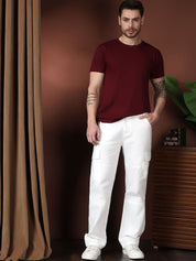 Kotty Men Relaxed Easy Wash Cargos Trousers