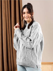 Kotty Women Cable Knit Pullover