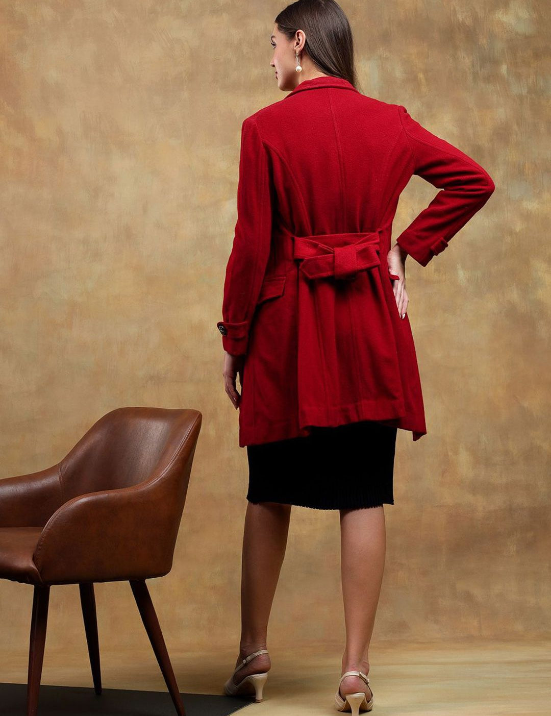 Kotty Spread Collar Longline Overcoat