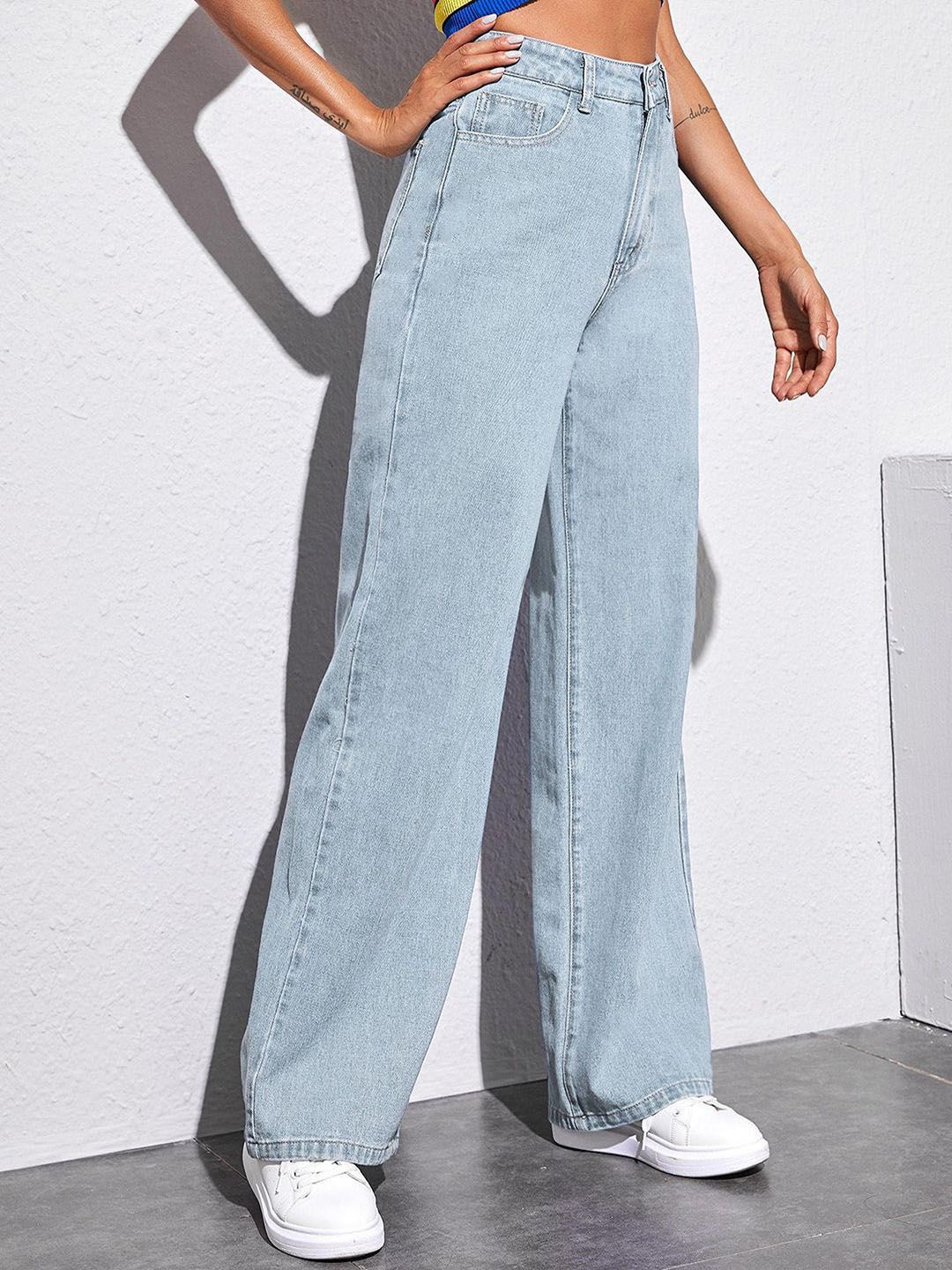 Kotty Women Jean Straight Fit High-Rise Stretchable Jeans