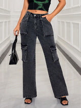 Kotty Women Straight Fit High-Rise Stretchable Jeans
