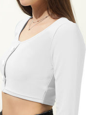 Kotty Women Solid Scoop Neck Top