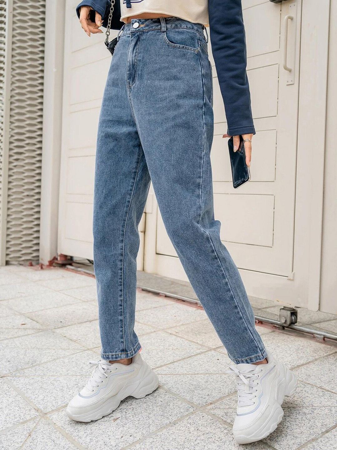 Kotty Women Jean Regular Fit High-Rise Heavy Fade Jeans