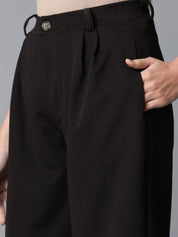 Kotty Women High-Rise Easy Wash Regular Trousers