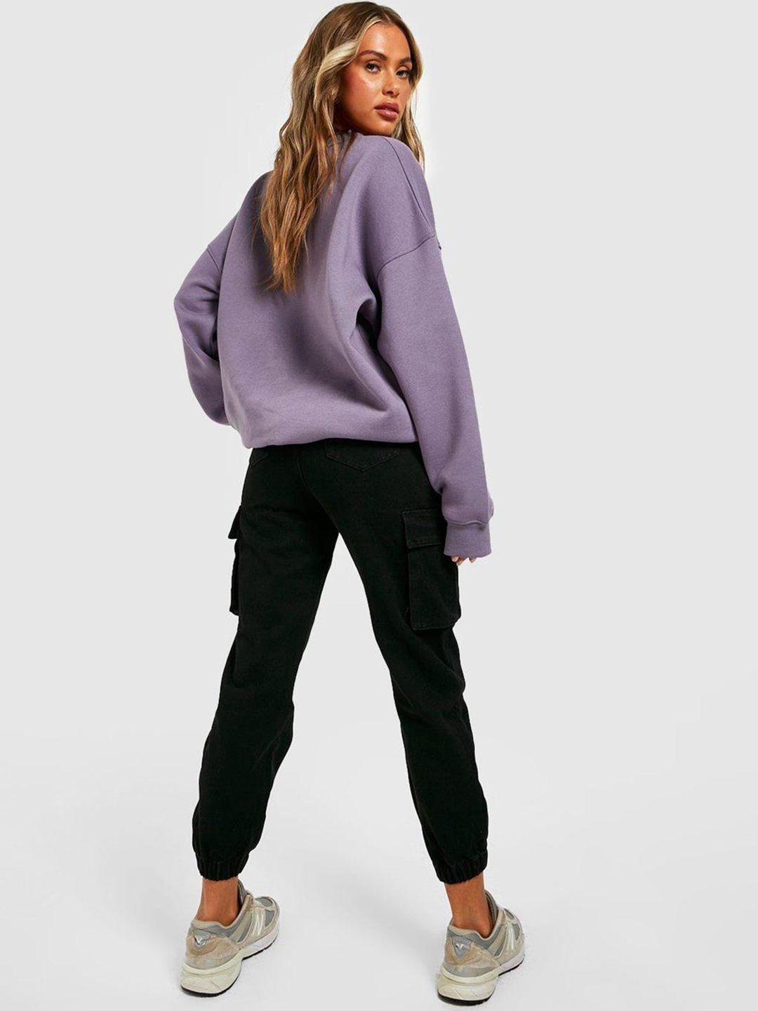 Kotty Women Black Jean Jogger High Rise Clean Look Stretchable Jeans