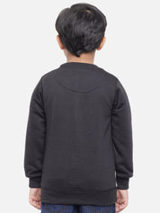 Kotty Boys Black Colourblocked Sweatshirt