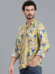 Kotty New Relaxed Fit Abstract Printed Casual Shirt