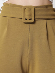 Kotty Women Pack Of 2 Relaxed High-Rise Straight Fit Easy Wash Pleated Trousers