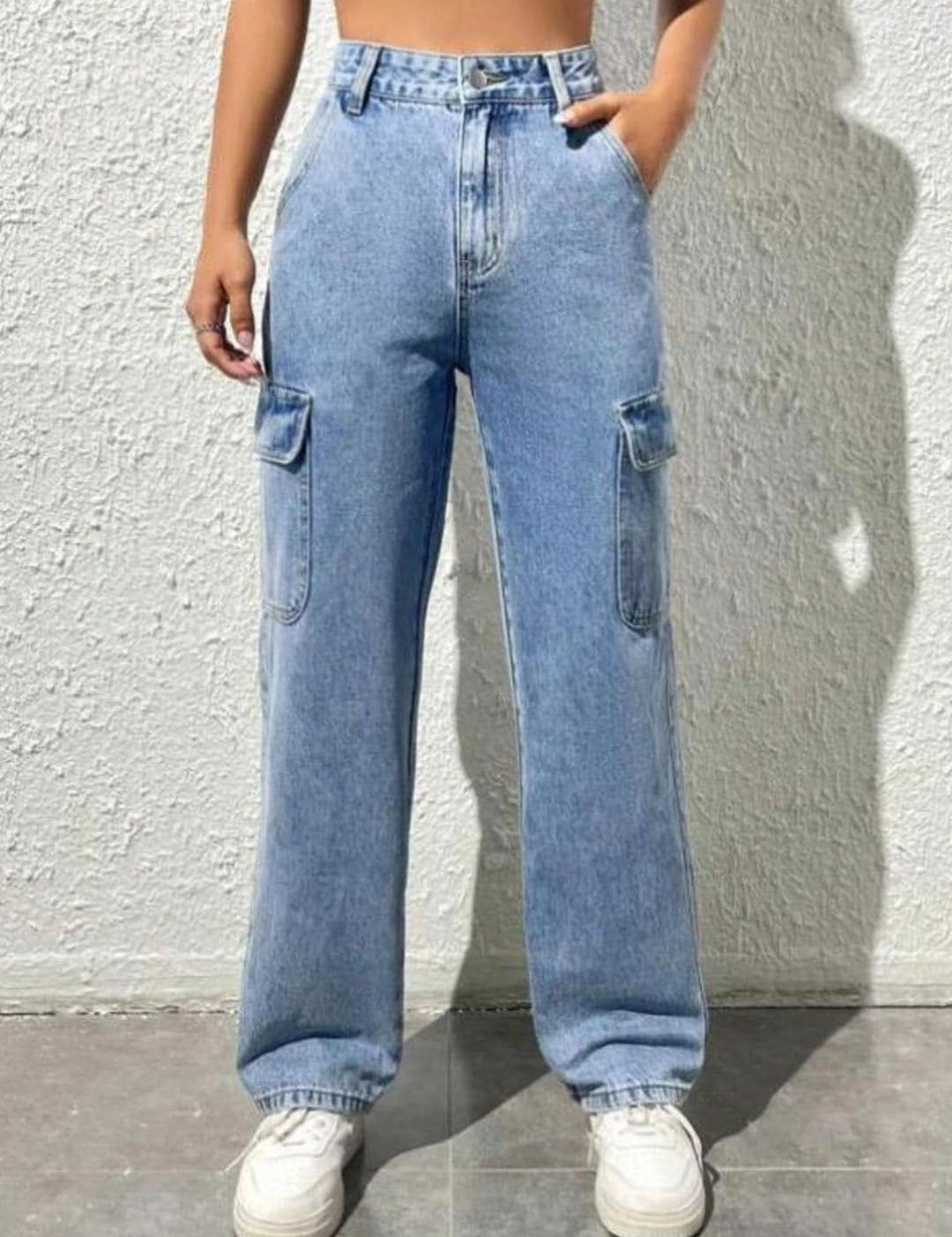 Kotty Women Jean Straight Fit High-Rise Heavy Fade Stretchable Jeans