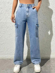 Kotty Women Jean Straight Fit High-Rise Heavy Fade Stretchable Jeans