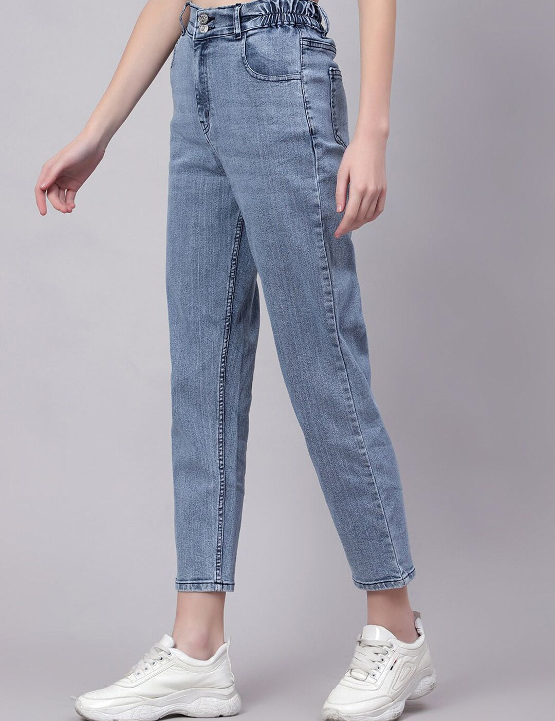 Kotty Women High-Rise Stretchable Cropped Jeans