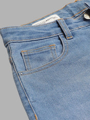 Kotty Women Jean Straight Fit High-Rise Light Fade Stretchable Jeans