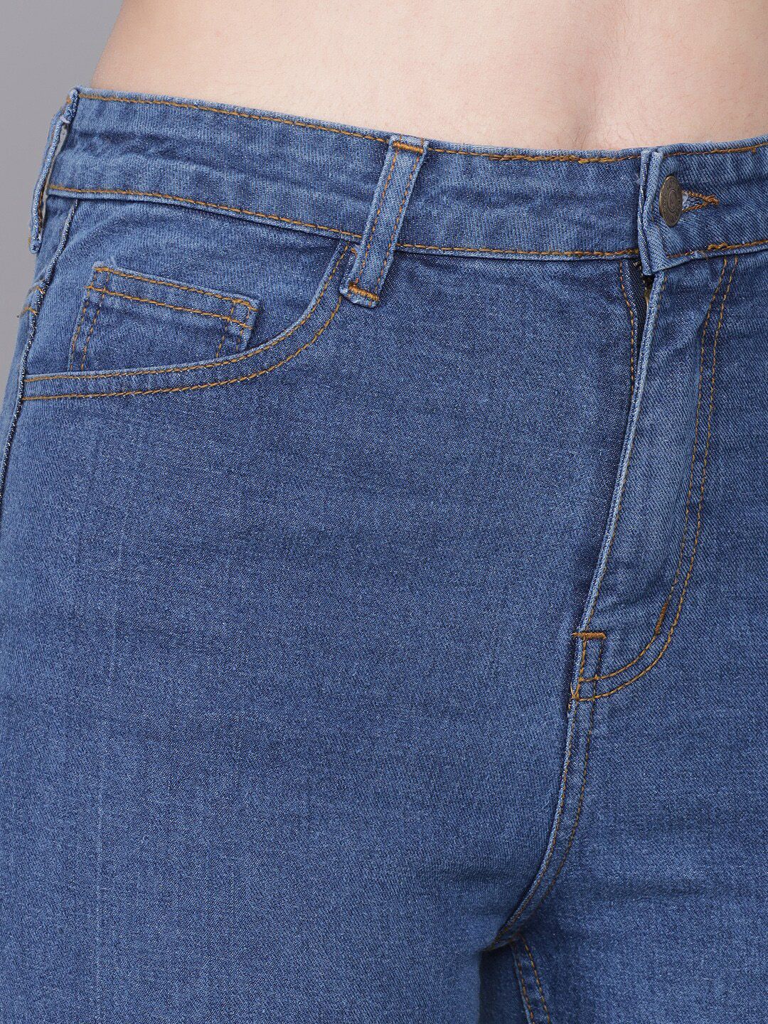 Kotty Women Blue High-Rise Mildly Distressed Light Fade Jeans