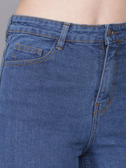 Kotty Women Blue High-Rise Mildly Distressed Light Fade Jeans